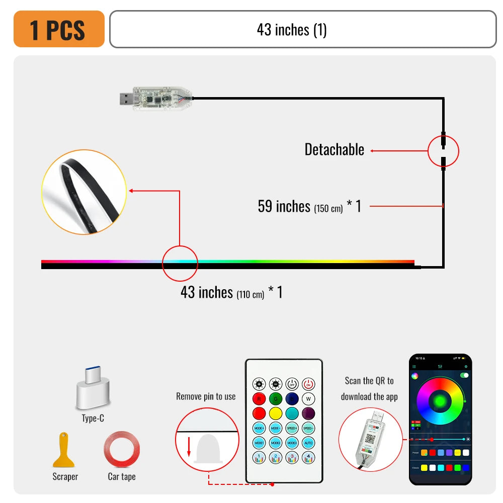 LED Ambient Lighting Strips