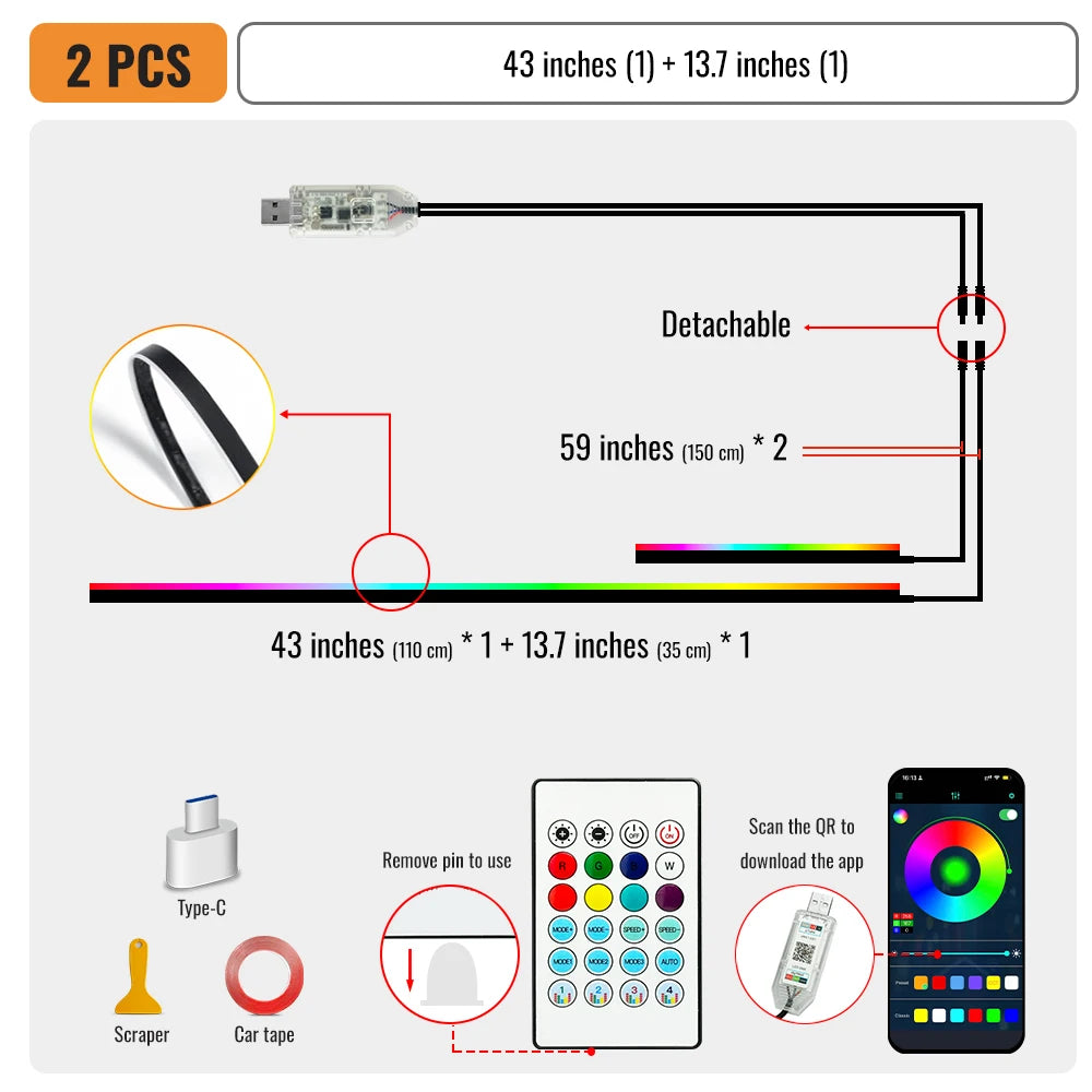 LED Ambient Lighting Strips