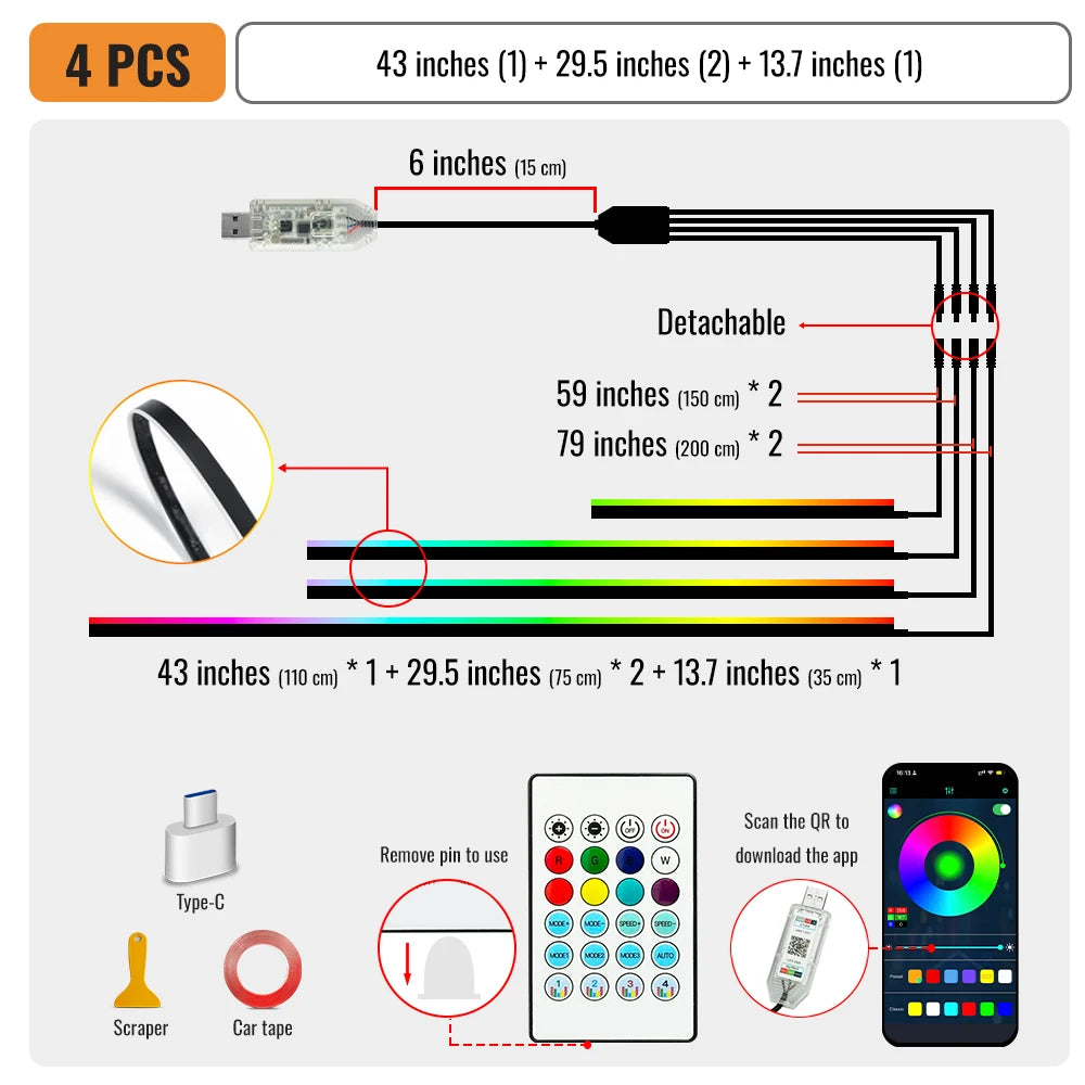 LED Ambient Lighting Strips