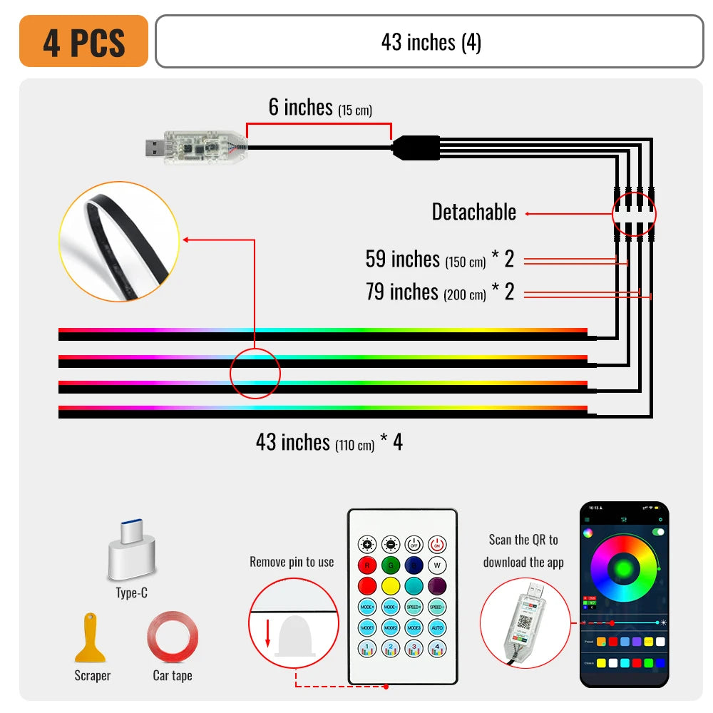 LED Ambient Lighting Strips